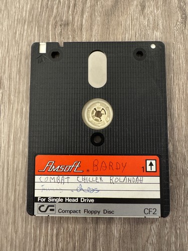 Une disquette amsoft - une,
