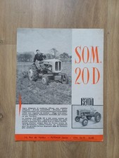 PROSPECTUS TRACTEUR SOMECA FIAT SOM 20 D PROSPEKT TRAKTOR TRACTOR BROCHURE 