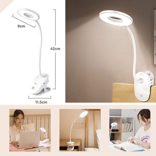 Lampe led bureau pince usb - led,