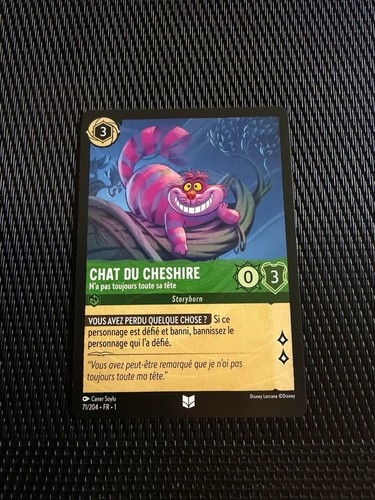 Carte lorcana chat cheshire - chat,