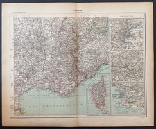 France (Partie Sud-Est) Carte