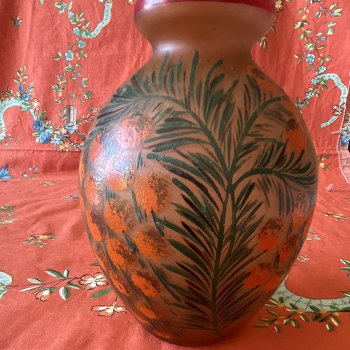 Vase verre satiné - verre, satiné/dépoli