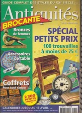 revue ANTIQUITES BROCANTE 03 / 2003 bronzes femme accessoires de table coffrets