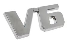 Emblème logo 3D en métal chromé V6