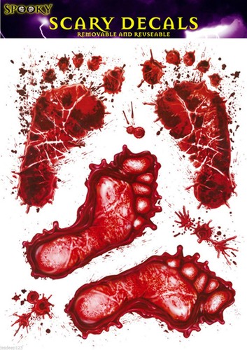 Autocollants halloween pieds - autocollants,