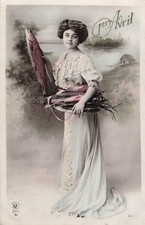 CP 1ER AVRIL FEMME ELEGANTE