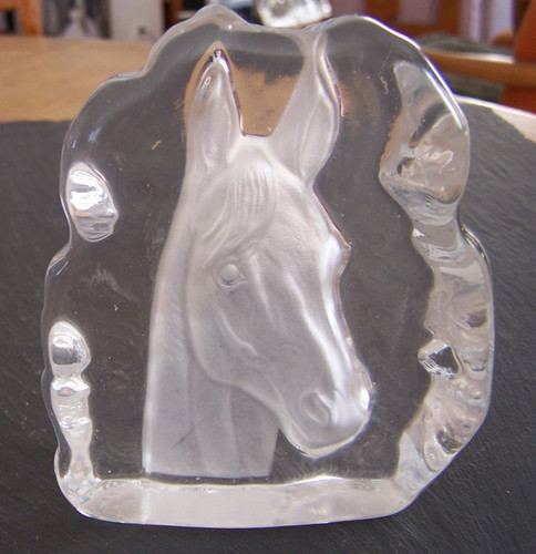 Presse papier verre cristal - papier,
