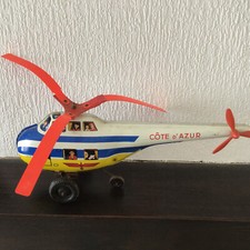 1 JOUET ANCIEN JOUSTRA   HELICOPTERE  COTE D'AZUR