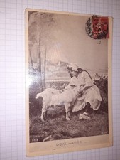 CPA , portrait femme chèvre   , écrite affranchie 1907