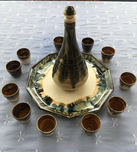 Service liqueur grès - service,