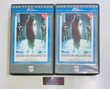 2 Cassettes Video K7 VHS Jesus De Nazareth Film Vintage Franco Zeffirelli