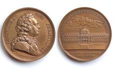 MÉDAILLE EN BRONZE ROI LOUIS