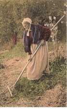 METIERS AG#MK718 LA SARCLEUSE VIEILLE FEMME