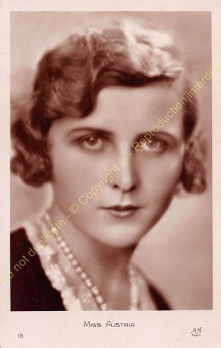 Rppc cpsm star miss austria - cpsm,