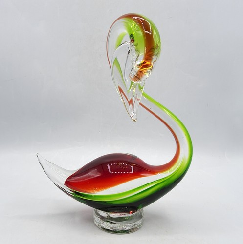 Sculpture cygne verre - en,