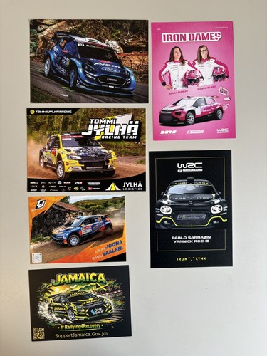 Postcard unit set rally - 6, wrc