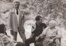 PABLO PICASSO JACQUELINE Jean COCTEAU Testament d'Orphée DOMINGUIN Photo 1959