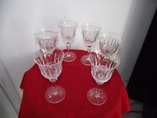 6 VERRES  EN CRISTAL SAINT