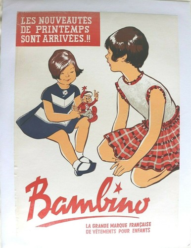 Affiche ancienne bambino - affiche,