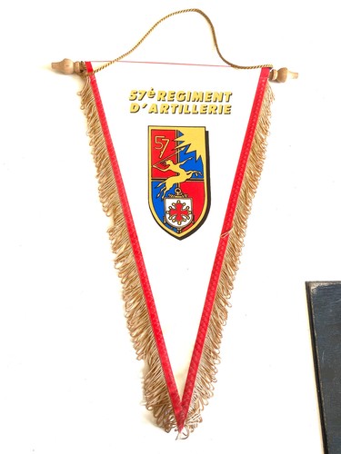Ancien grand fanion militaire - grand,