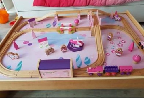 Table jeu enfant bois - table,