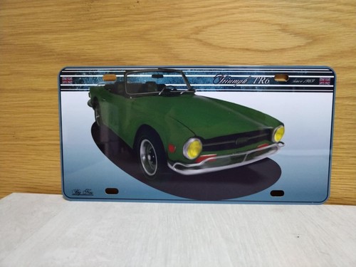 Triumph tr6 verte - verte, plaque