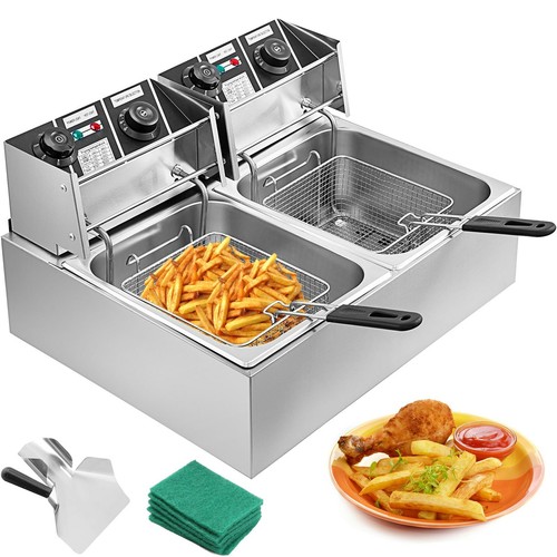 Double friteuse electrique - double,