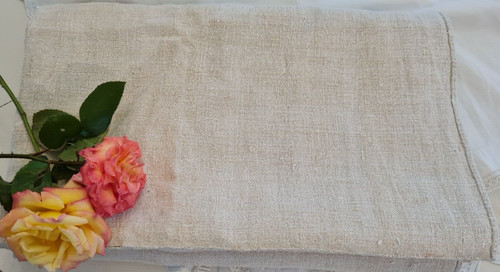 Ancien drap chanvre epais - ancien,