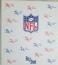 1993 NFL Bio Sheets Collection