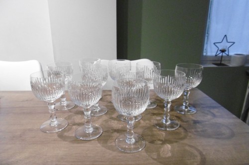 Ancien verre eau cristal - a,
