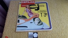 Vintage autocollant Cefilac Curty JMF Socober la Soupape Pinup 21 cm x 19 cm 