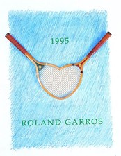 AFFICHE   POSTER    TENNIS ROLAND GARROS 1995