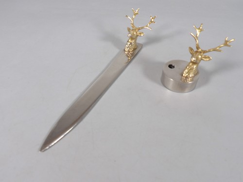 Gold metal deer - deer, cup