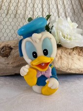 625⚜️ Ancien Jouet Pouet Pouet Disney Donald Duck Bébé Hauteur 14 Cm Vintage