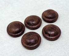 Lot 5 Gros Boutons anciens en bois - Mercerie vintage