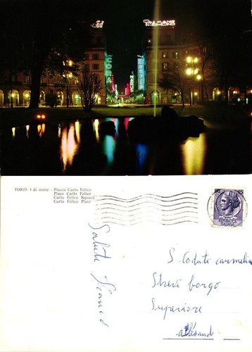 Carte postale a46 turin - v.ta,