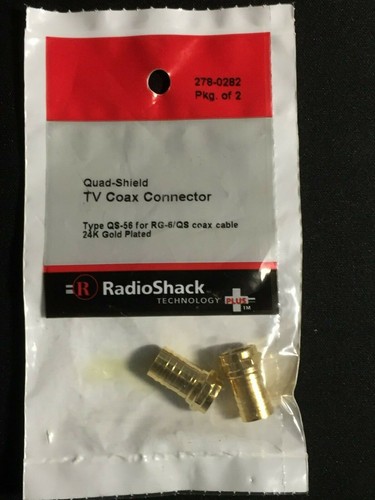 Radio shack coax connector - shack, tv