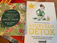Lot Livres Ayurveda Detox , Médecine Chinoise 10 Minute Par Jour