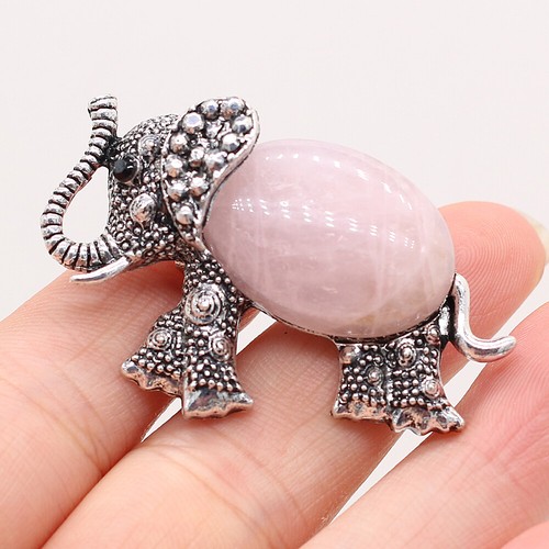 Broche éléphant pierre - éléphant,