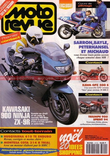 Moto revue 3115 kawasaki - kawasaki, zx9-r