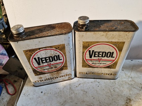 Ancien bidon huile veedol - ancien, d'huile