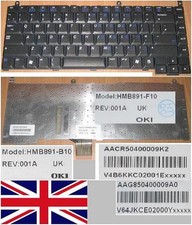 CLAVIER QWERTY UK GATEWAY MX7000 7000 HMB891-B10 HMB891-F10 AACR50400009K2 Noir