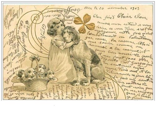 Chiens fillette avec - son, gros