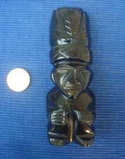 V64 Statue Obsidienne Pierre