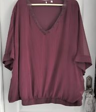 Tunique bordeaux unie en voile