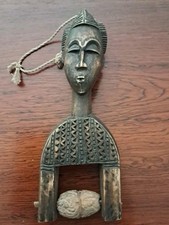 Afrique poulie ancien bois