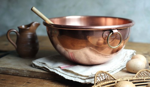 Antique copper omelette - copper,