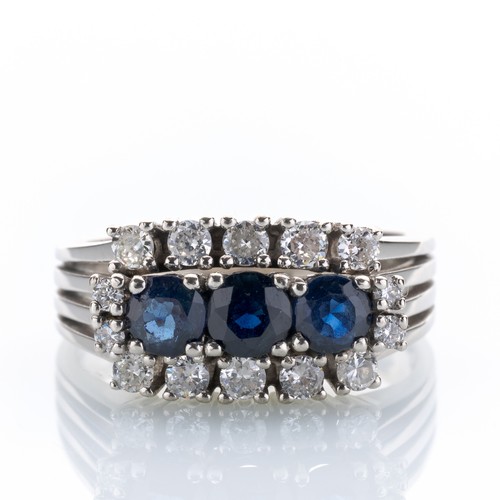 585 white gold ring with