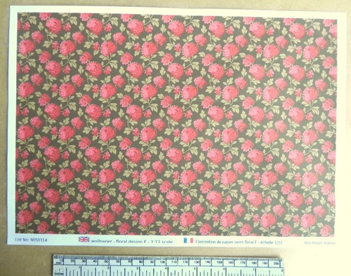 Papier peint motif floral - papier,