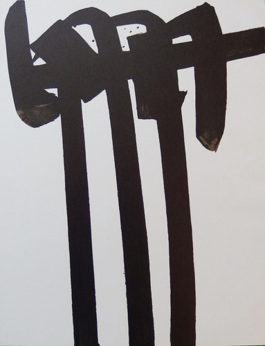 Pierre soulages lithographie - pierre, :